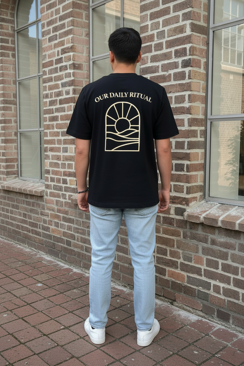 ODR Essential Tee Black - Back full body