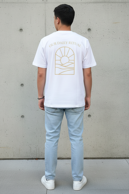 ODR Essential Tee White - Back full body